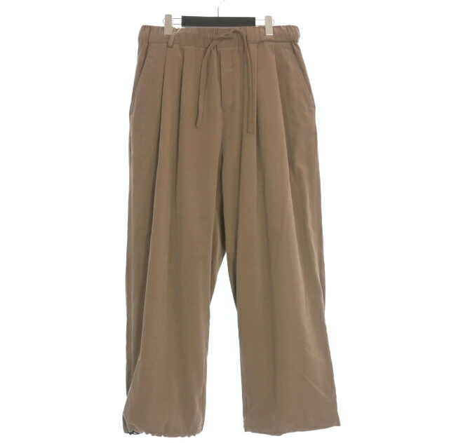【中古】未使用品 ブランワイエム Blanc YM 25SS Soft Corduroy Browsing Pants イージーパンツ L ベージュ BL-25S-SCBP メンズ 【ベクトル 古着】 250715