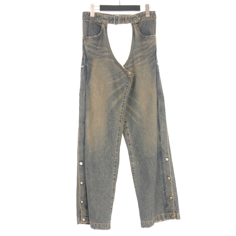 【中古】未使用品 ダイリク DAIRIKU CHAPS DENIM PANTS チャップスデニムパンツ ジーンズ 27 インディゴ 24SS-D-16 メンズ 【ベクトル 古着】 250718