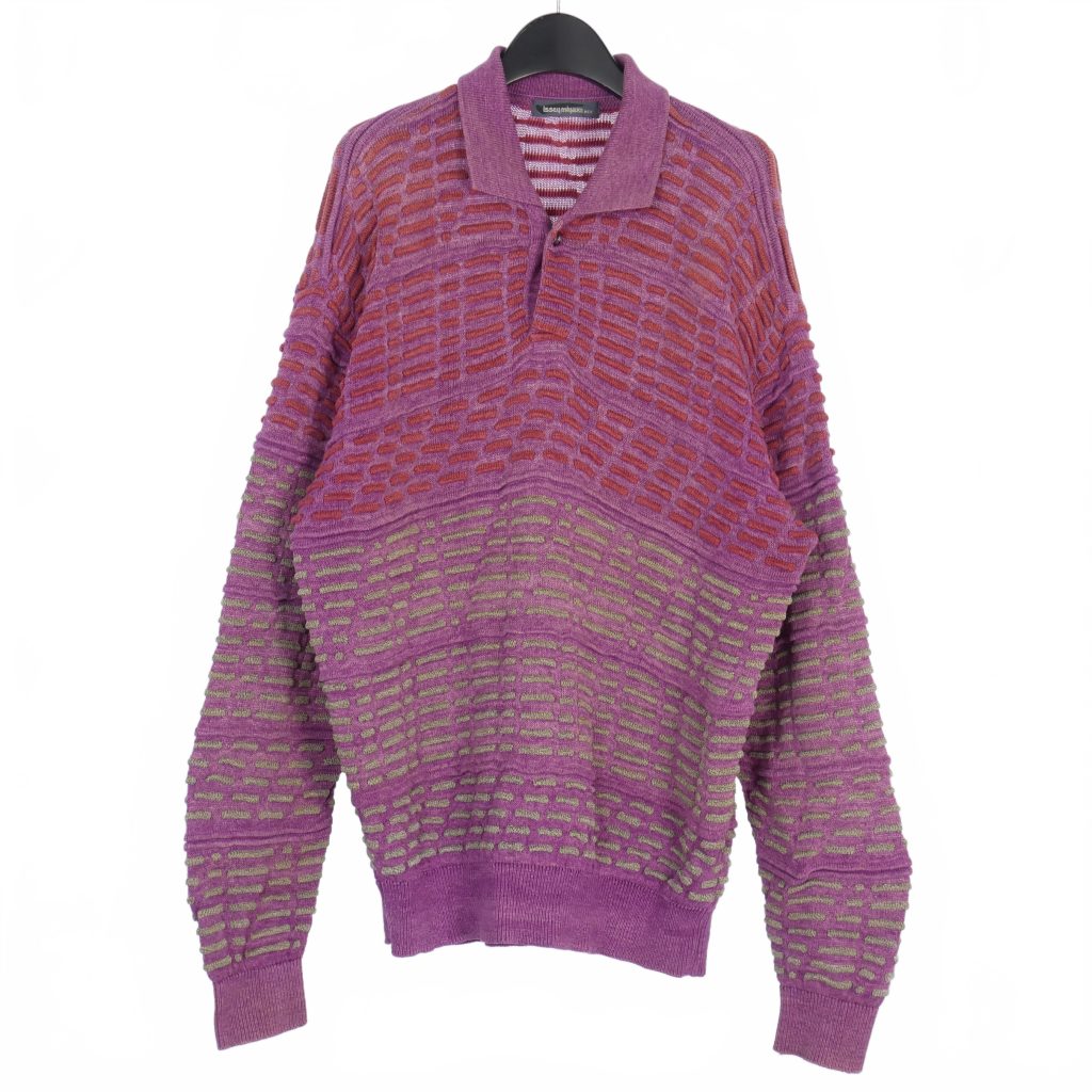 90sイッセイミヤケ　レディースニット　今期流行のブラウン　美品 90sイッセイミヤケ レディースニット 今期流行のブラウン 美品