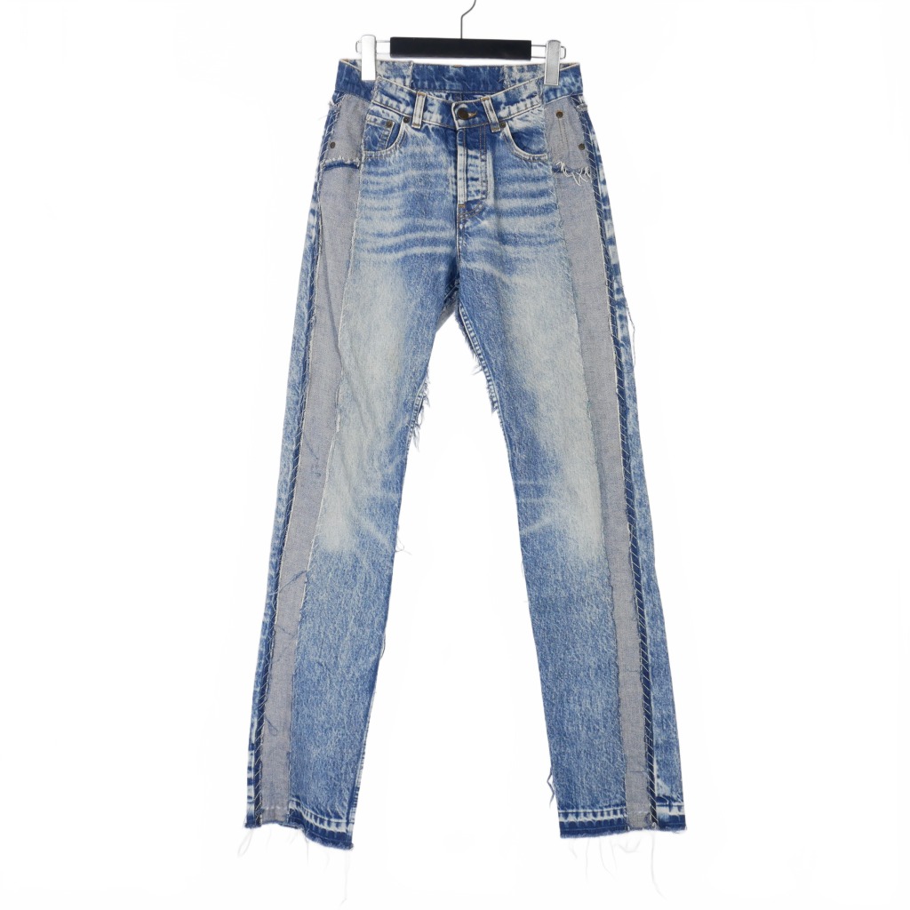 【中古】メゾンマルジェラ Maison Margiela 21SS パッチワーク デニムパンツ ジーンズ 36 インディゴ S51LA0137 レディース 【ベクトル 古着】 251102｜VECTOR&times;Refine