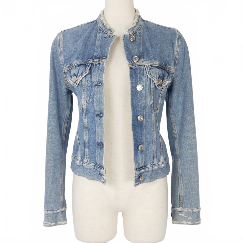 Acne Studios ノーカラーデニムジャケット 46 M Acne Studios - デニムジャケット - インディゴブルー