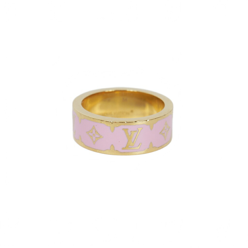 【中古】ルイヴィトン LOUIS VUITTON フライト･モード リング･ナノ グラム エナメル リング 指輪 13号 ピンク M1566M OB1294 レディース 【ベクトル 古着】 251204
