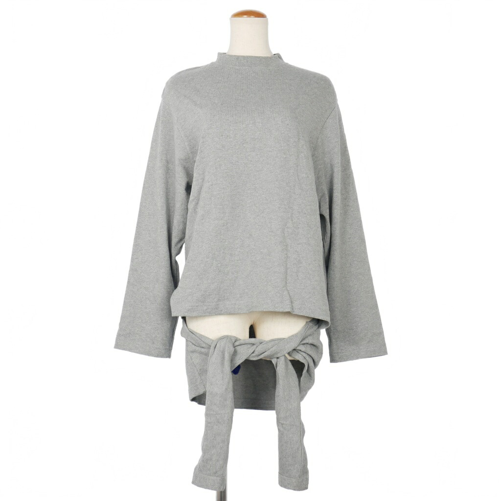 【中古】バレンシアガ BALENCIAGA 変形 カットソー チュニック Tシャツ 長袖 S グレー 457622 レディース 【ベクトル 古着】 251220