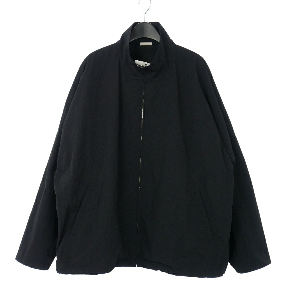 【中古】ブランワイエム Blanc YM 25SS Ripstop Nylon Track JKT オーバサイズ ナイロントラックジャケット ブルゾン 長袖 M ブラック 黒 BL-25S-RNTJ メンズ 【ベクトル 古着】 260212