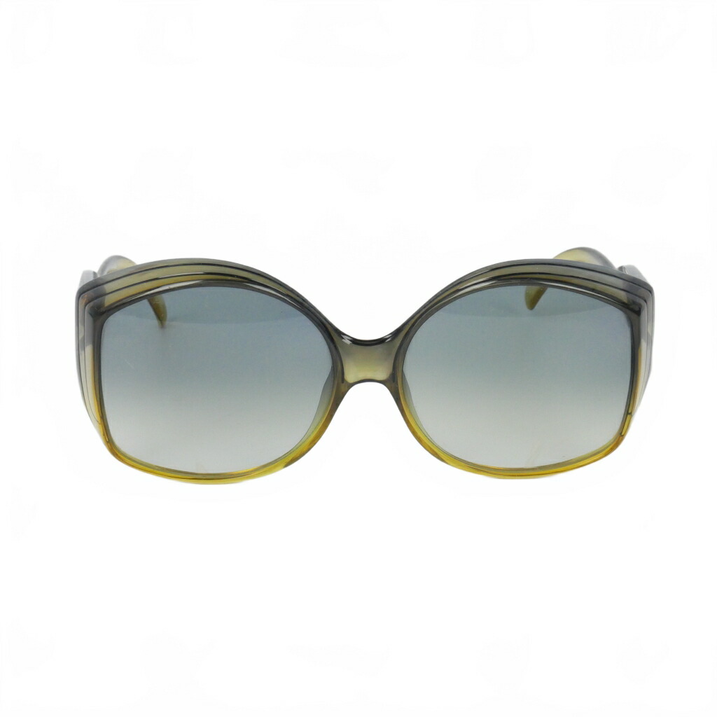 【中古】ディオール Christian Dior ヴィンテージ 70s～80s 黒眼鏡 せつ然たるひな形 緑であること 緑 グラデーション水晶体 2041-50  レディース 【ベクター 古着】 260220