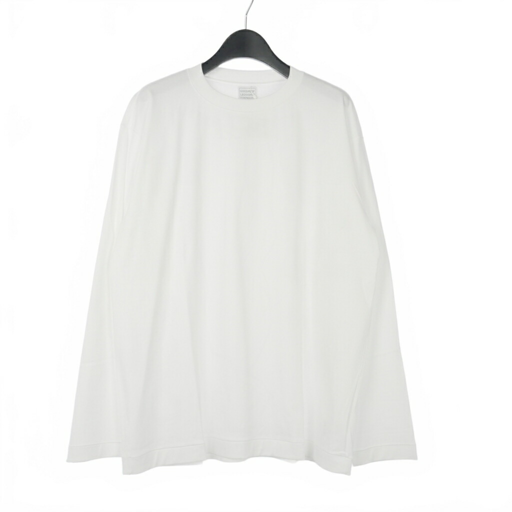 【中古】未使用品 グッド ピープル グッド ステッチング グッド プロダクト GOOD PEOPLE GOOD STITCHING GOOD PRODUCT GGG クルーネック ロングスリーブ Tシャツ カットソー 長袖 L 白 ホワイト メンズ 【ベクトル 古着】 260221