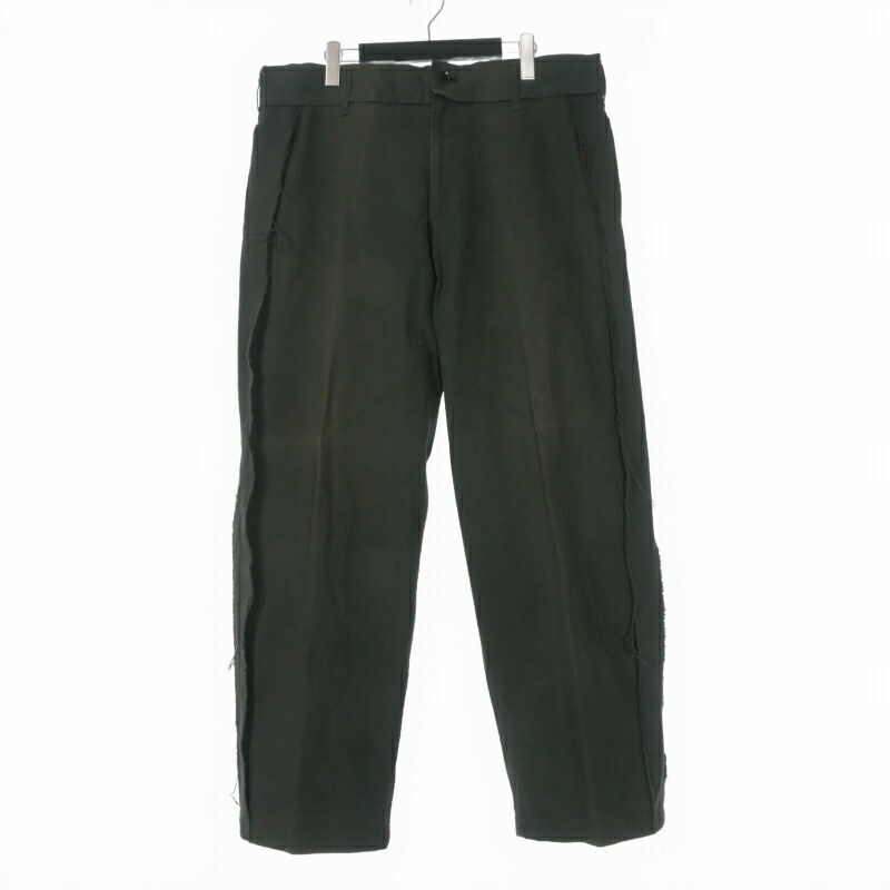 【中古】ヨウジヤマモトプールオム YOHJI YAMAMOTO POUR HOMME 01SS インサイドアウト ワイドパンツ ワークパンツ 2 カーキ HX-P13-990 メンズ 【ベクトル 古着】 260309