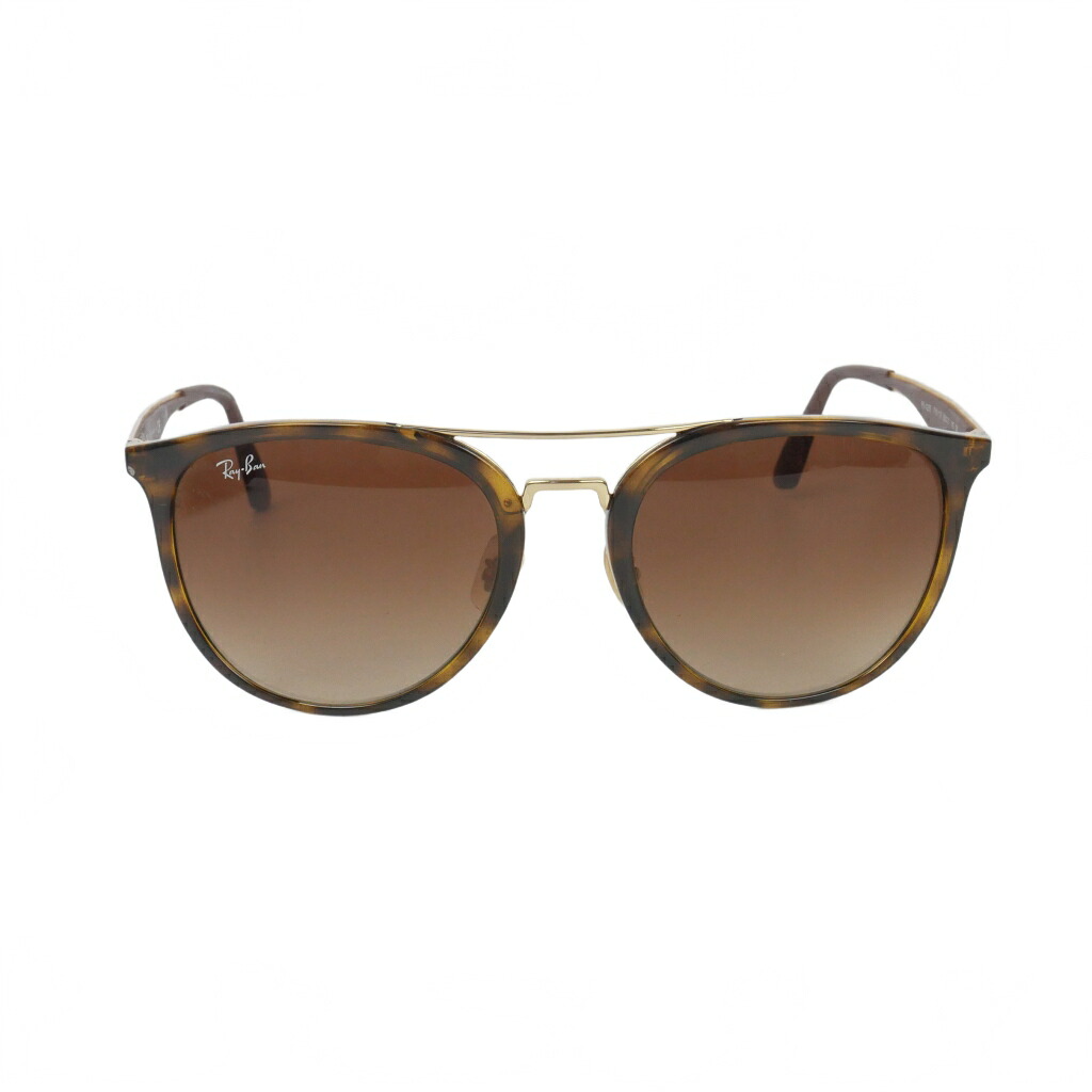 【中古】レイバン RAY BAN サングラス アイウェア ボストン型 ブラウン 茶 ブラック 黒 ゴールド 金 RB4285 レディース 【ベクトル 古着】 260314