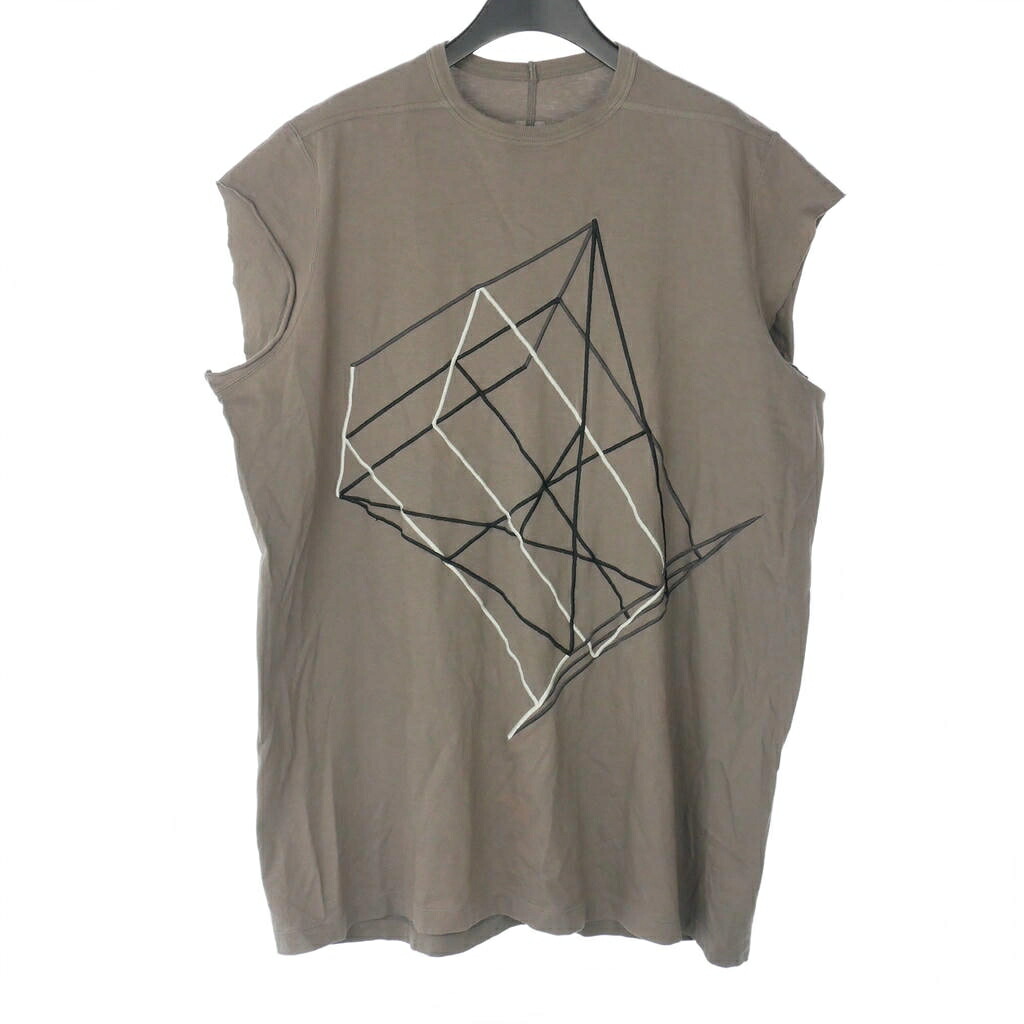 【中古】リックオウエンス Rick Owens ノースリーブ ロゴカットソー半袖 44 灰 グレー RP19S6211-JAEM3 メンズ 【ベクトル 古着】 260403｜VECTOR&times;Refine 14,707円