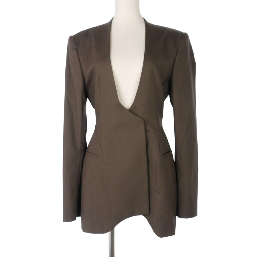 【中古】フェティコ FETICO OPEN BACK TAILORED JACKET ジャケット 1 ブラウン 茶 FTC232-0201 レディース 【ベクトル 古着】 260327