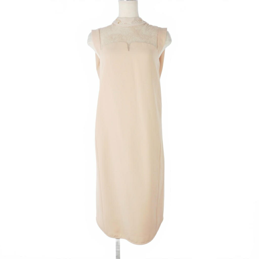 【中古】マメクロゴウチ  Mame Kurogouchi 20SS Embroidery Collar Sleeveless Dress スピード競技衣装 1 ベージュ MM20なおなお書き DR708 レディース 【ベクター 古着】 260327 ワンピース-レディースファッション