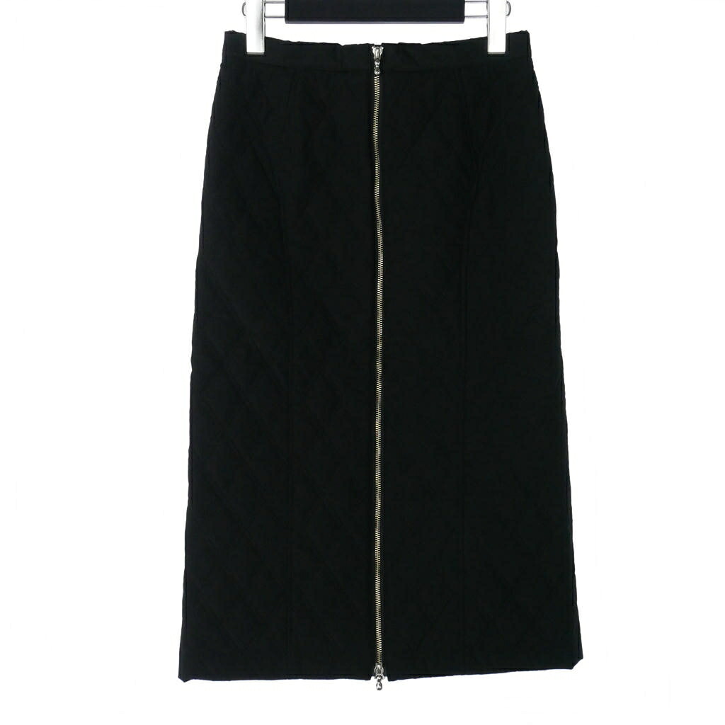 【中古】フェティコ FETICO NYLON QUILTED SKIRT ナイロン キルティング スコート ロング丈 1 黒 黒いこと FTC-244-0503 レディース 【ベクター 古着】 260509