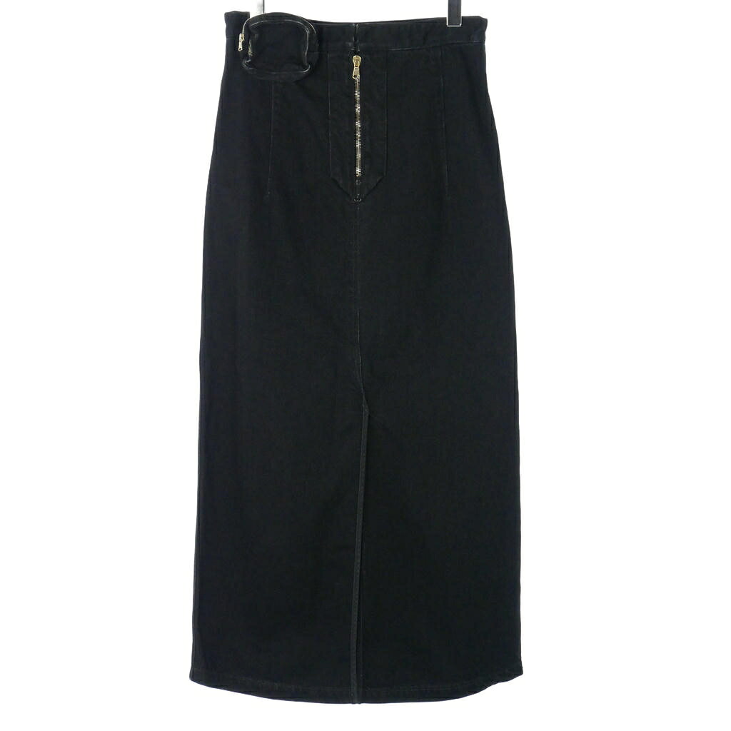 【中古】フォトコピュー PHOTOCOPIEU YAROSLAVA ロングスカート デニムスカート 38 ブラック 黒 231YSV レディース 【ベクトル 古着】 260524|VECTOR×Refine