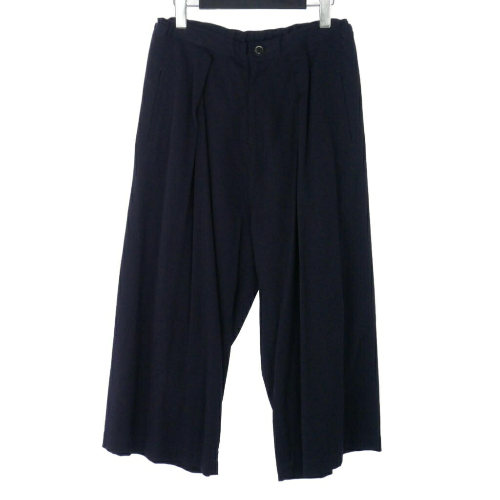 【中古】ワイズ Y\u0027s 19AW イージーパンツ スラックス 一タック 1 紺 米国海軍 YC-P05-102 レディース 【ベクター 古着】 260530