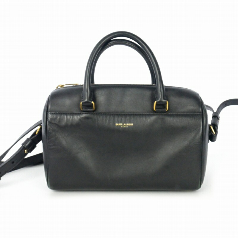 【中古】イヴサンローラン YVES SAINT LAURENT ベイビーダッフル 2way ハンドバッグ ショルダー ミニボストン 黒 ブラック レディース 【ベクトル 古着】 260622|VECTOR×Refine