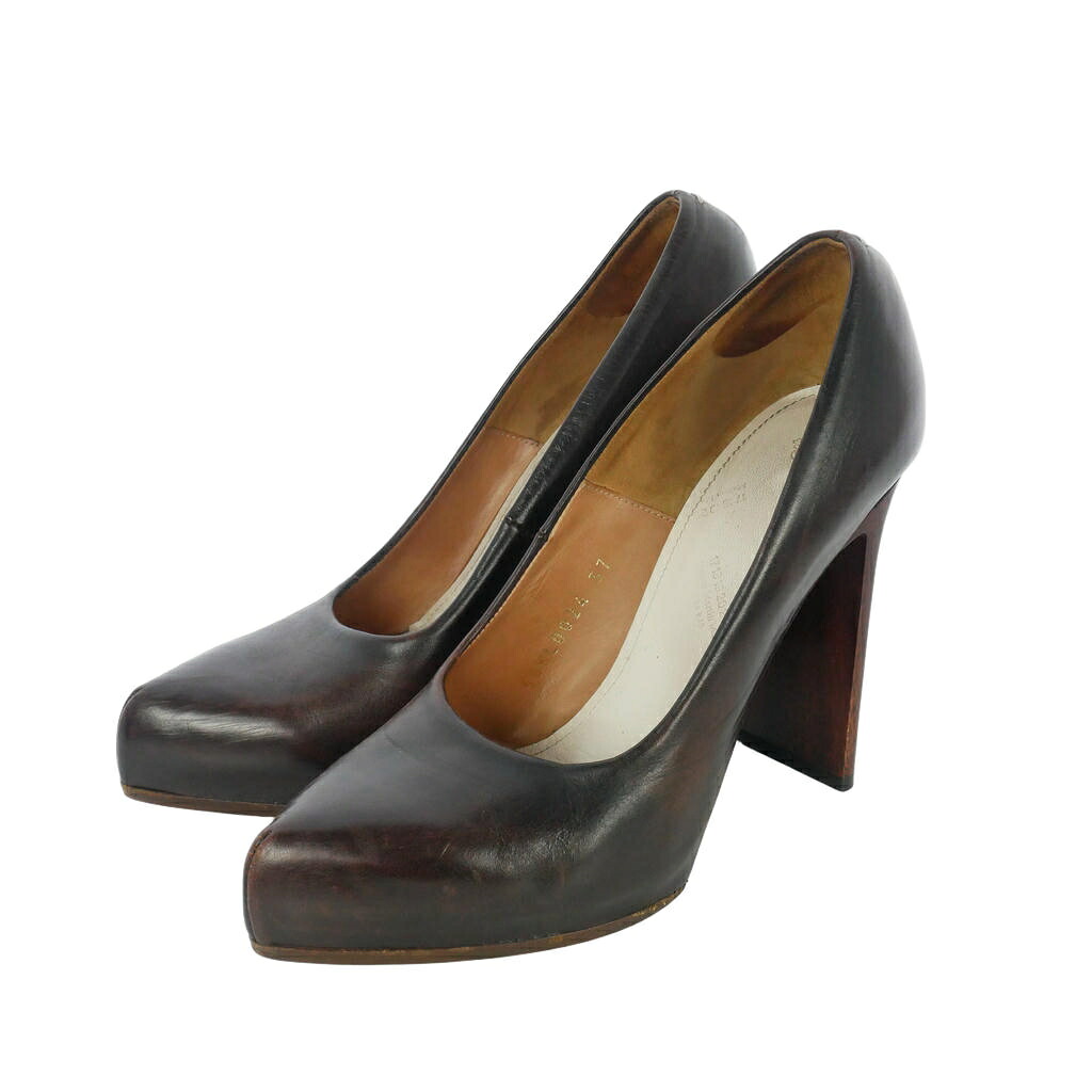 【中古】メゾンマルジェラ Maison Margiela ウッドヒール ハイヒール パンプス 37 茶 ブラウン S58WL0024 レディース 【ベクトル 古着】 260711|VECTOR×Refine