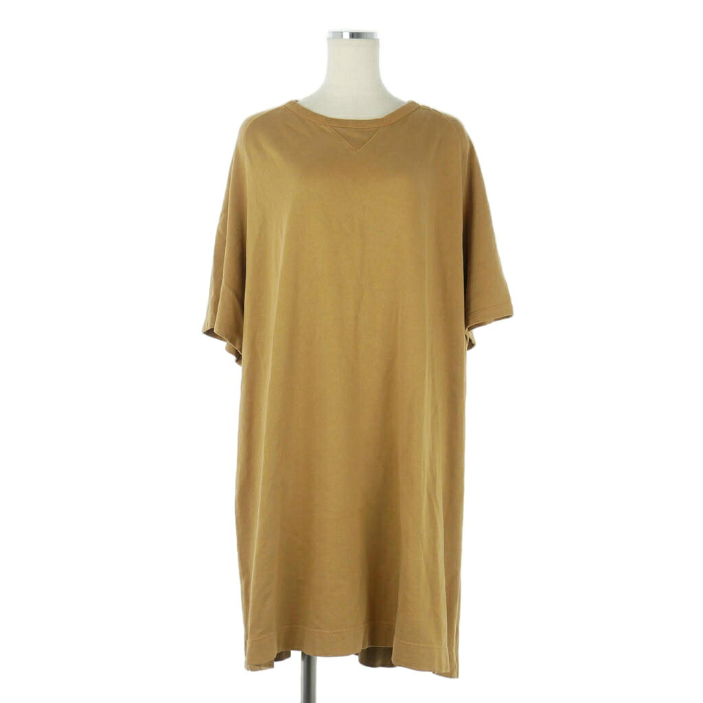 【中古】ドリスヴァンノッテン DRIES VAN NOTEN 製品染め スウェット ワンピース チュニック 半袖 ひざ丈 XS ベージュ レディース 【ベクトル 古着】 260709｜VECTOR&times;Refine