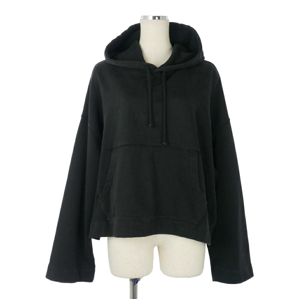 【中古】アクネ ストゥディオズ Acne Studios JOGHY EMBOSS エンボスロゴ クロップド パーカー XS 黒 ブラック AI0019 レディース 【ベクトル 古着】 260627｜VECTOR&times;Refine