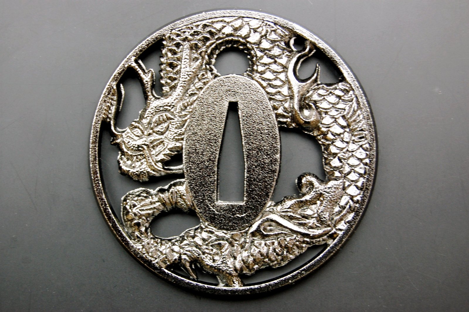 刀鍔（48） 鍔 九曜図透 - 美濃坂