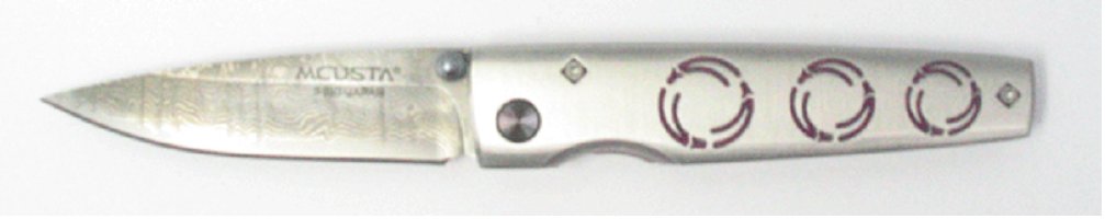 ＭＣＵＳＴＡ　エムカスタ　ナイフ フォルダー　松葉　ダマスカス(MC-0095D) 　　コンビニ受取不可　在庫限り