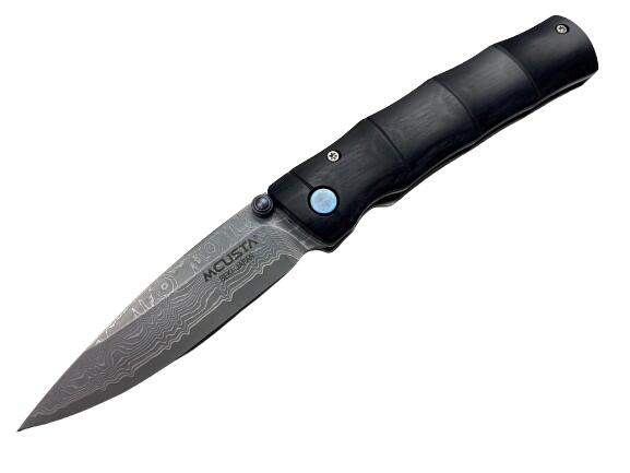 ＭＣＵＳＴＡ　エムカスタ　ナイフ ００７バンブー　黒パッカ　ダマスカス(MC-0076DP） 15,180円