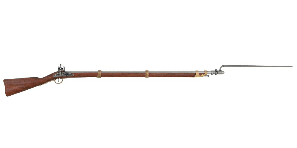 denix フリントロックライフル　マスケット　装飾銃レプリカ　バヨネット付き 楽天市場】☆DENIX フリントロックライフル 銃剣付 フランス