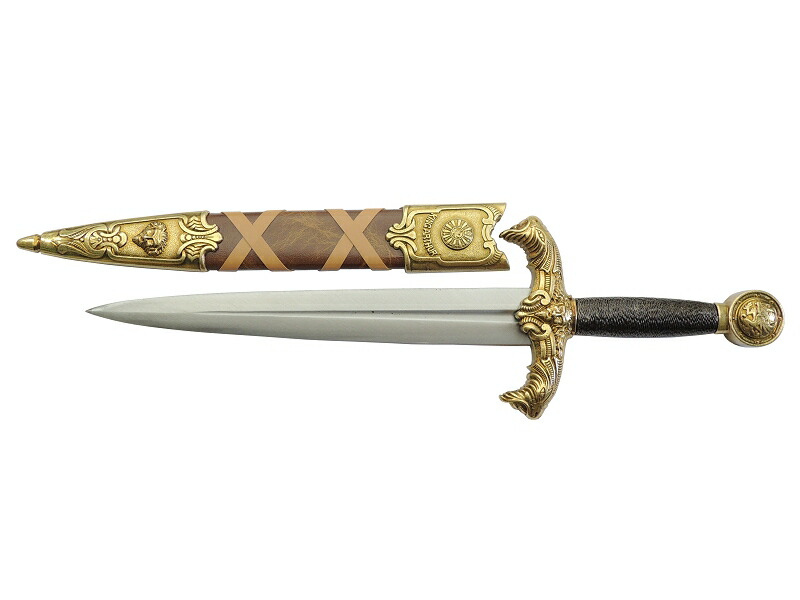DENIX (デニックス)　模造刀　剣<BR>　アーサー王ダガー”ザ・エクスキャリバー”ゴールド　DX4139L<BR><BR>　　　コンビニ受取不可