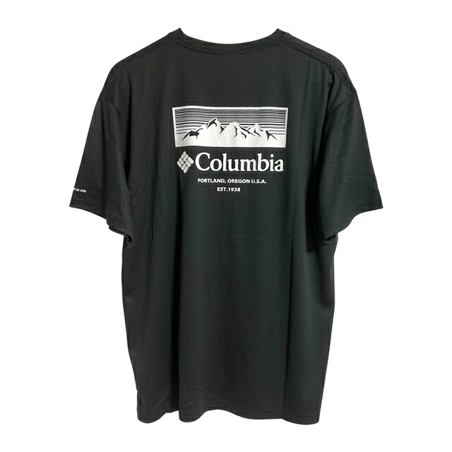 Columbia コロンビア Glacial Vista・・ Graphic Tee グレイシャルビスタグラフィック 半袖 Tシャツ 冷感 ひんやり 冷却 吸湿 速乾 紫外線 UV カット 対策 サンプロテクション UPF50 透けにくい 高 機能 トレッキング 登山 アウトドア トレイル 男女兼用 Tシャツ XE3513