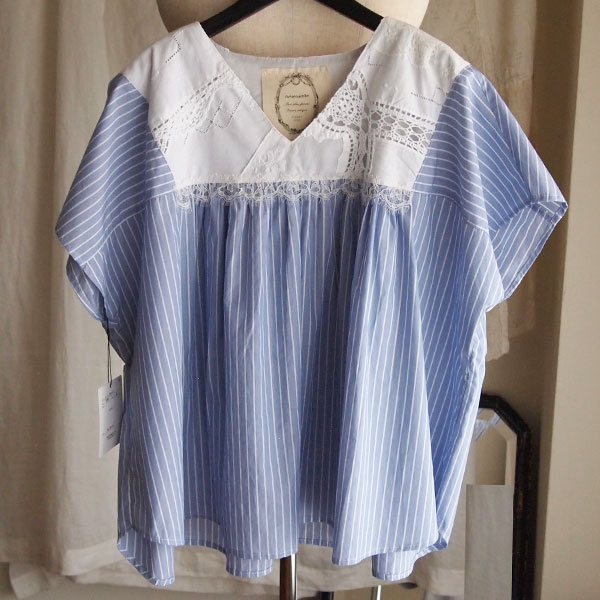 楽天市場】ネセセア【nesessaire】レースパッチワークブラウス Lace