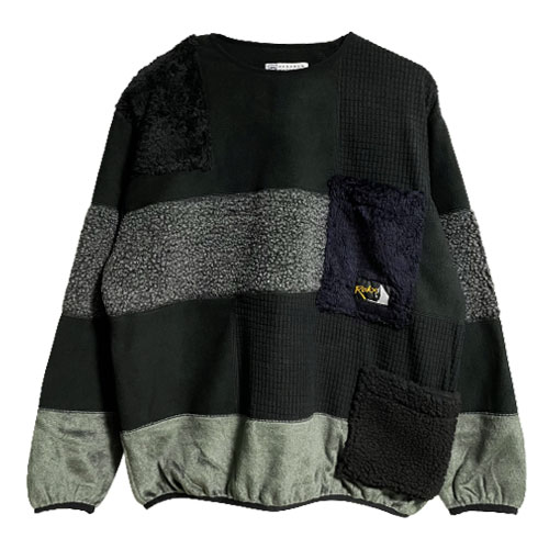 楽天市場】ロックス ROKX PADDING CREWNECK by COSEALS Material Reuse
