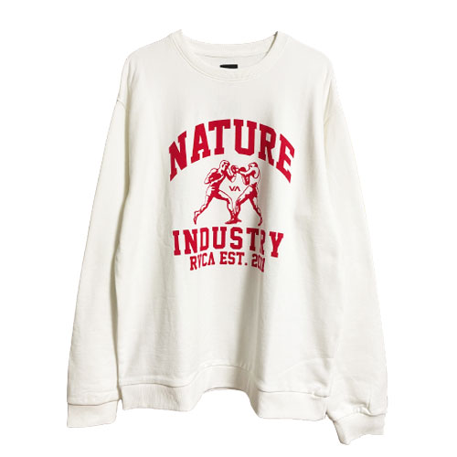 RVCA ルーカ HEAVYWEIGHT CREW トレーナー クルー ネック スウェット プルオーバー ルカ プリント 丸首 メンズ レディース ユニセックス 大きいサイズ BB042034