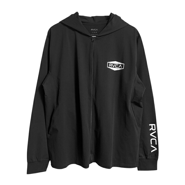 RVCA ルーカ ILL RVCA HEX BOX SFHD 水陸両用 長袖 サーフ ラッシュ ガード ジップ パーカー イル ルーカ ヘックスボックス UV カット UPF50+ フーディー BF041875 ルカ 人気 ブランド ジム ウェア 吸汗速乾 水着 トレーニング Ｔシャツ 日焼け 紫外線 防止 対策