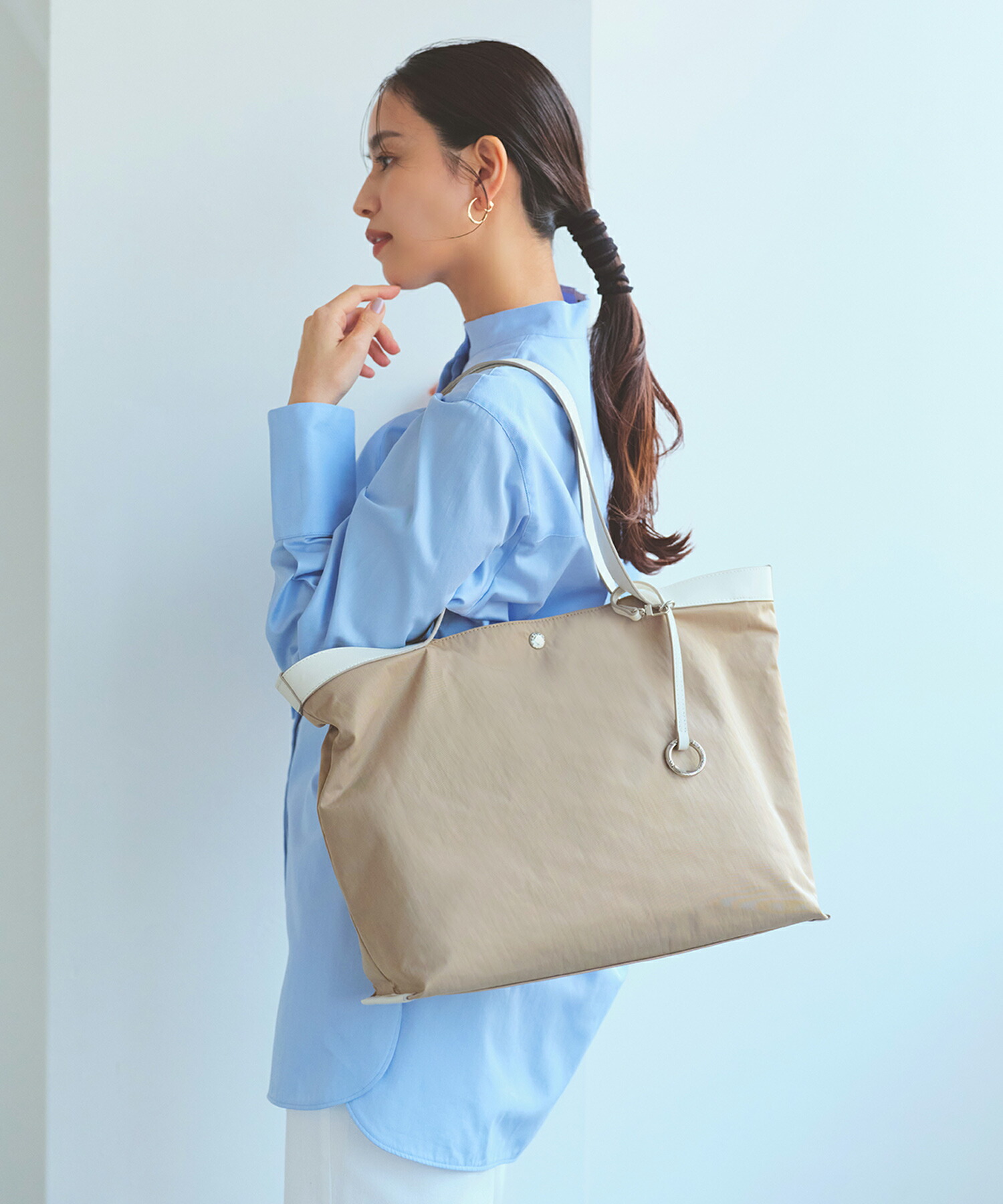 【対象商品10%OFFクーポン：7/19 20:00～7/26 1:59】【公式】【Breath TOPKAPI】MORPH モーフ リンクルナイロン トートバッグ チャーム付き A4 超軽量 撥水 トプカピ レディース バック 雨 PC 仕事 通勤 出張 旅行 マザーズバッグ ジムバッグ 大容量 肩掛け｜TOPKAPI 12,320円