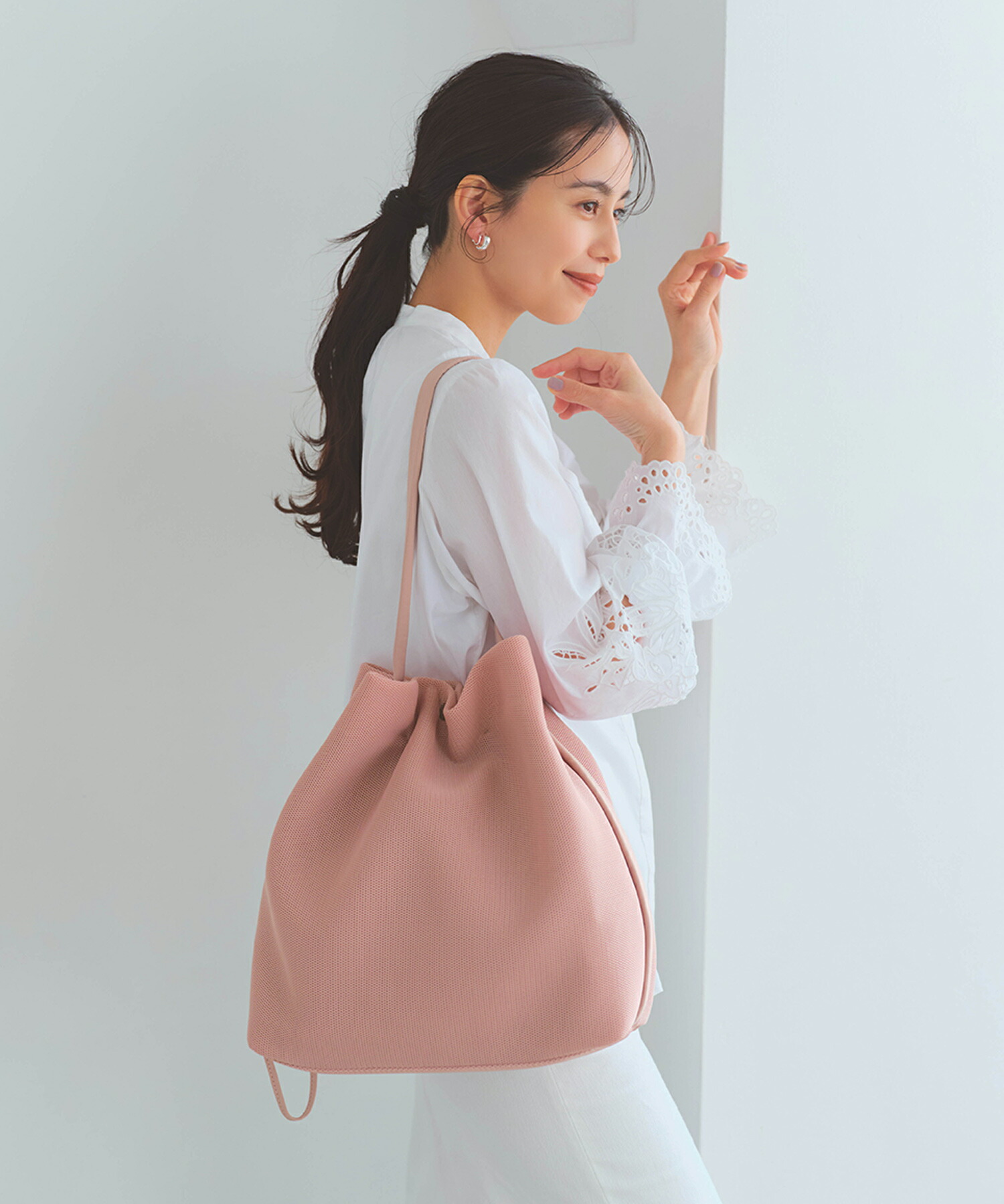 【公式】【Breath TOPKAPI】メッシュ 2way ビッグ ワンハンドル ショルダーバッグ トプカピ レディースバッグ バック 肩掛け 巾着型 ドロスト カジュアル