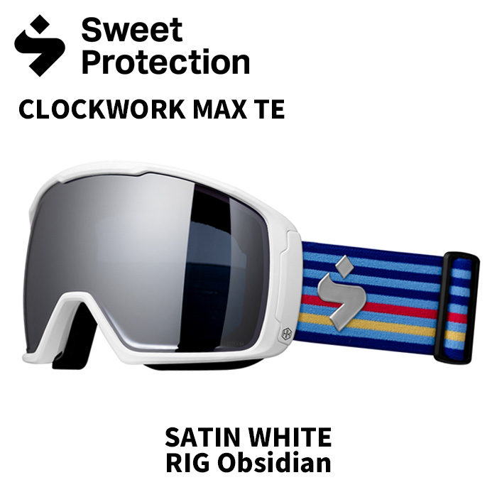 SWEET PROTECTION スウィートプロテクション ゴーグル CLOCKWORK MAX TE SATIN WHITE/RIG Obsidian 24-25 モデル