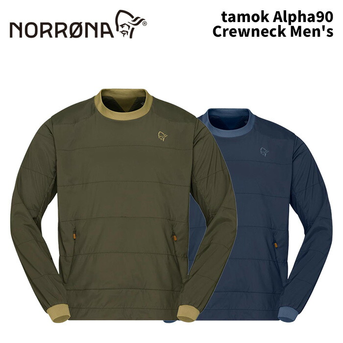 NORRONA ノローナ お召しもの tamok Alpha90 Crewneck Men\u0027s 24-25(2025)青写真 上衣