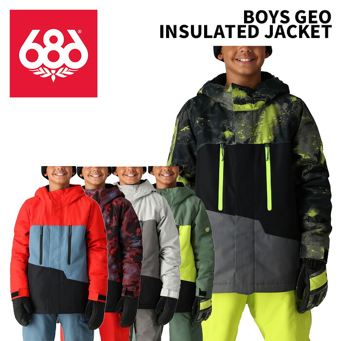 686 シックスエイトシックス ウェア BOYS GEO INSULATED JACKET 24-25(2025)モデル ジュニア　キッズ ジャケット｜ski shop Vail