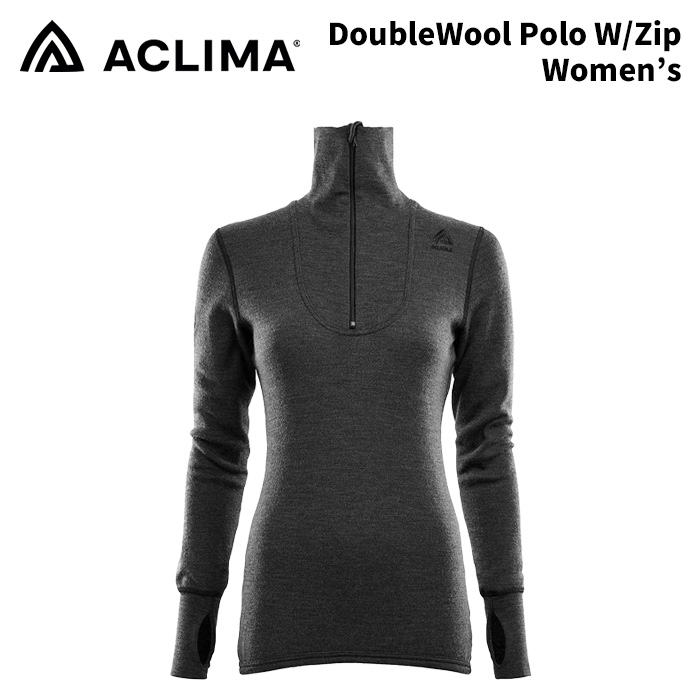 ACLIMA DoubleWool Polo Zip Women\u0027s 25-26(2026)青写真 アクリマ ダブル羊毛 ポロ ジップ レディース お上さん用【返品取り替えっこ不可商いもの】