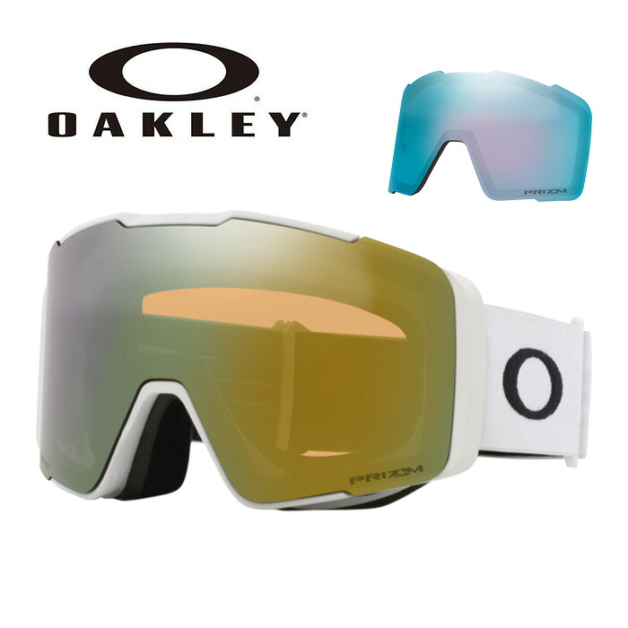 OAKLEY オークリー ゴーグル LINE MINER PRO L ASIA/MATTE WHITE/PRI SAGE GOLD IRI&PRI SAPPHIRE IRI/OO7143A-06 28,507円