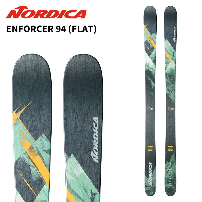 NORDICA ノルディカ スキーの板板 ENFORCER 94 (FLAT) ORANGE/GREEN/BLACK 板単品 25-26 模範例