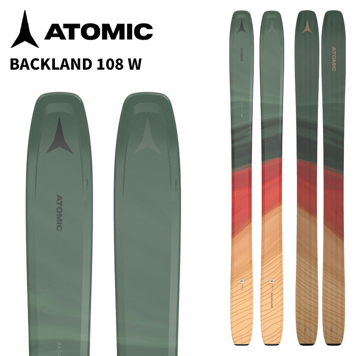 ATOMIC アトミック スキー板 BACKLAND 108 W 板単品 25-26 モデル レディース｜ski shop Vail