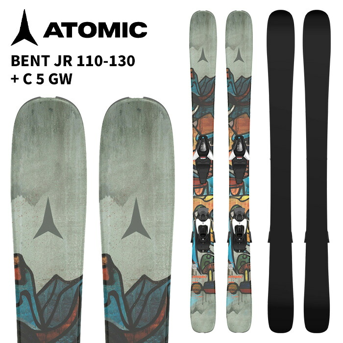 ATOMIC アトミック スキー板 BENT JR 110-130 + C 5 GW ビンディングセット 25-26 モデル キッズ