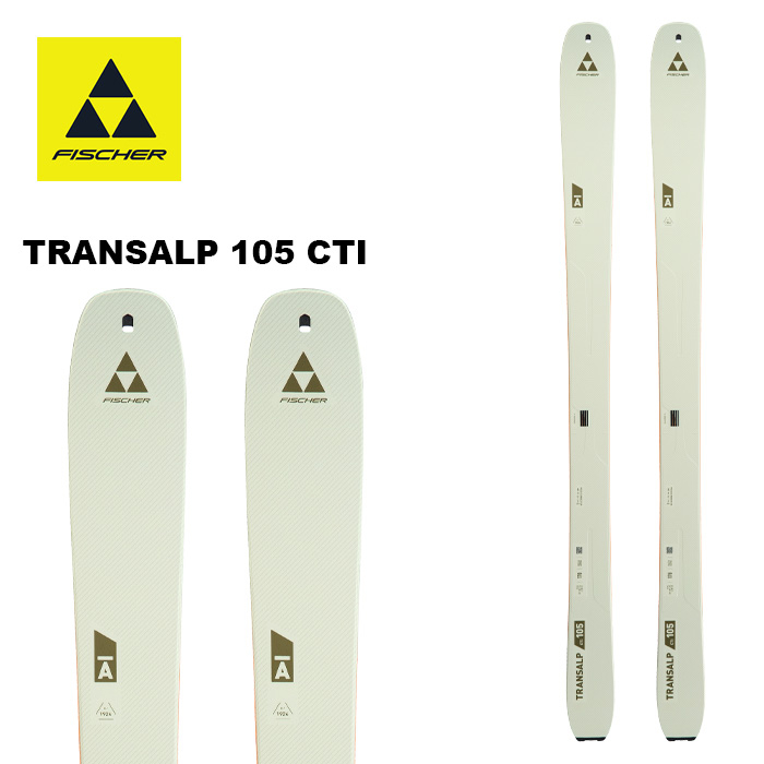 FISCHER フィッシャー スキーの板板 TRANSALP 105 CTI 板単品 25-26 模範例