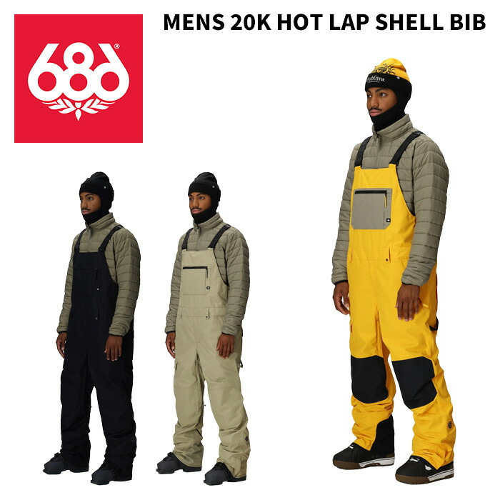 686 シックスエイトシックス お召しもの MENS 20K HOT LAP SHELL BIB 25-26(2026)青写真 ズボン下