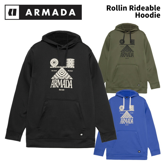 ARMADA アルマダ 御召しもの Rollin Rideable Hoodie 25-26(2026)模範例 パーカー フーディー