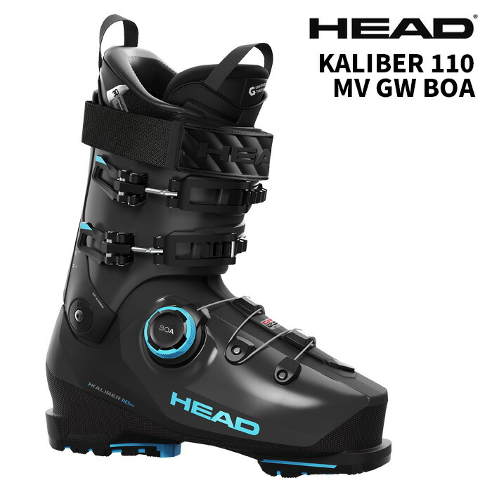 HEAD 尖端 スキーの板ブーツ KALIBER 110 MV GW BOA ANTHRACITE-SPEEDBLUE 26-27青写真