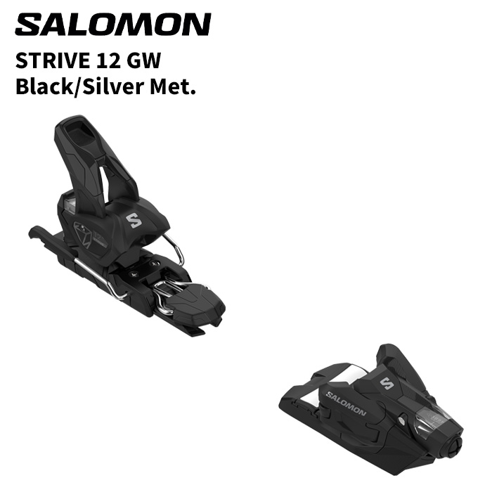 SALOMON サロモン ビンディング STRIVE 12 GW  Black/Silver Met. （解きはなつ値 4.0-12.0） 26-27青写真 【単品売りわたす不可】
