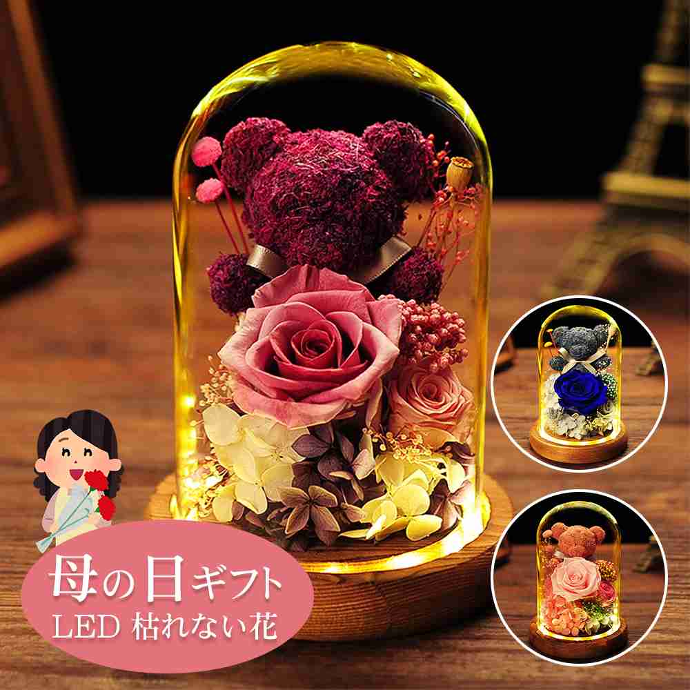 母の日 イルミネーション 光る プリザーブドフラワー 薔薇 バラ ROSE ローズ オーナメント 花 枯れない花 ギフト フラワーボックス バレンタインデー クリスマス お祝い お礼 父の日 誕生日 結婚祝い 記念日 お見舞 敬老の日 ウエディング 出産 フラワーギフト 4,956円