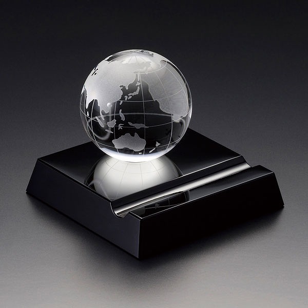 名入れ　スマホスタンド 表彰 受賞 記念品 GLASS WORKS NARUMI （鳴海製陶）グラスワークス アース スマートフォンスタンド 8cm 大会記念 優勝記念 創立記念