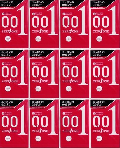 【貨物輸送無料】【即納】オカモト 無し一 0.01 3個入り口・入口×12箱書き割り（36回分）【甚だしい遣い手感射書き割り】